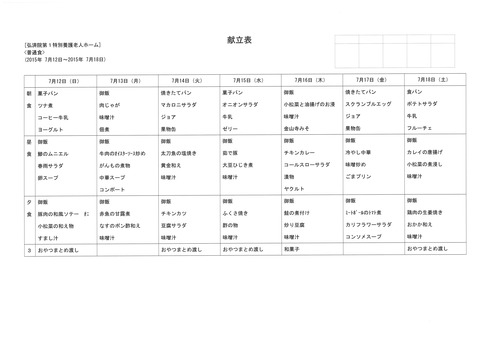 2015年7月12日から7月18日まで