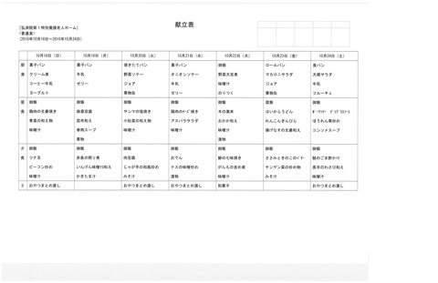 2015年10月18日から10月24日まで