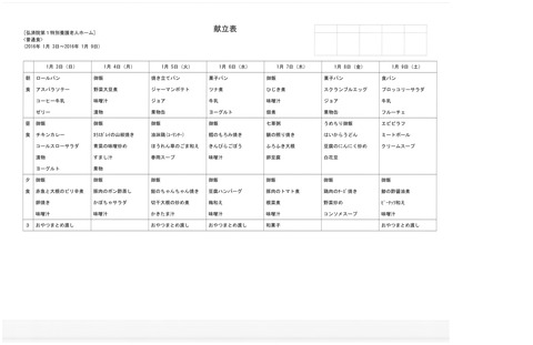 2016年1月3日から2016年1月9日まで