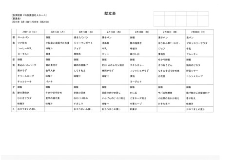 2016年2月14日から2016年2月20日まで