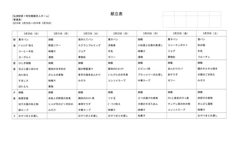 2016年3月20日から2016年3月26日まで