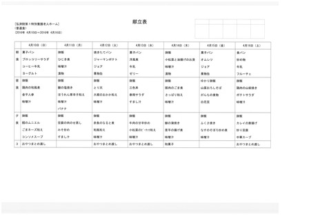 2016年4月10日から4月16日まで