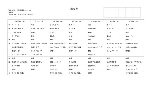 2016年4月17日から2016年4月23日まで