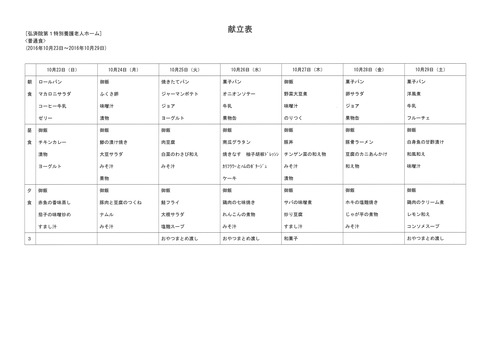 2016年10月23日から2016年10月29日まで