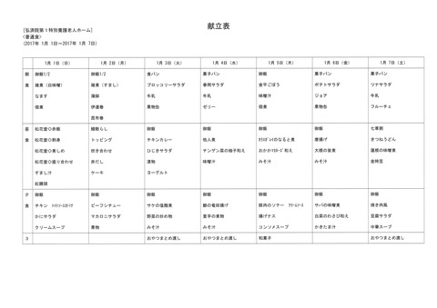 2017年1月1日から2016年1月7日まで