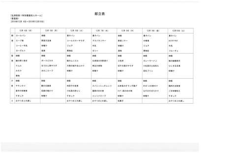 2016年12月3日から2016年12月10日まで