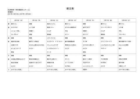 2017年2月12日から2月18日まで