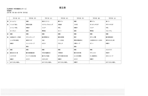 2017年7月9日から2017年7月15日まで