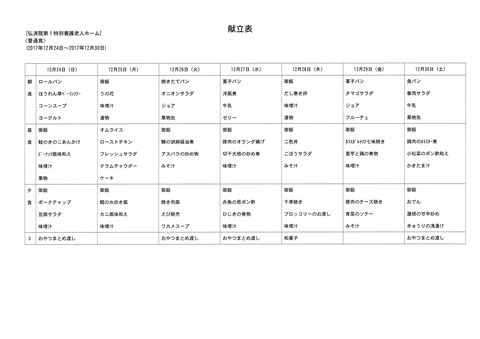 2017年12月24日から2017年12月30日まで