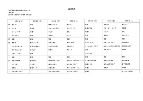 2018年6月17日から2018年6月23日まで