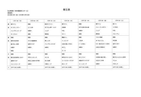 2018年12月9日から2018年12月15日まで