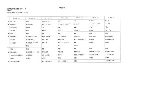 2019年8月25日から2019年8月31日まで