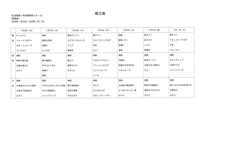 2020年1月26日から2019年2月1日まで