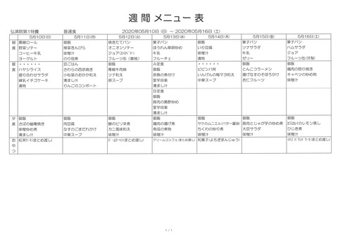 2020年5月10日から2020年5月16日まで