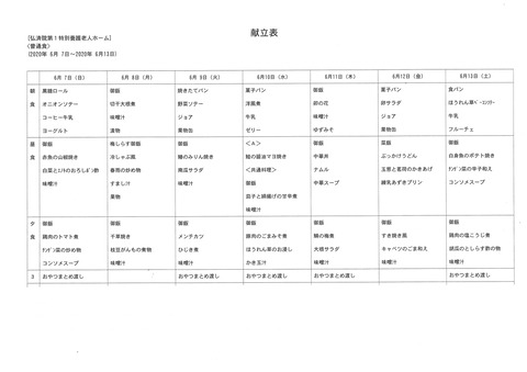 2020年6月7日から2020年6月13日まで