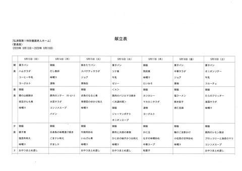 2020年9月13日から2020年9月19日まで