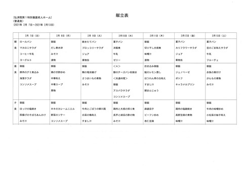 2021年2月7日から2021年2月13日まで