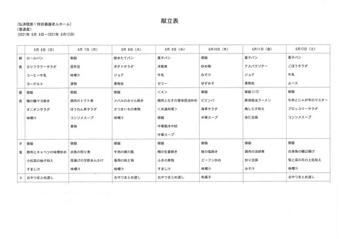 2021年6月6日から2021年6月12日まで