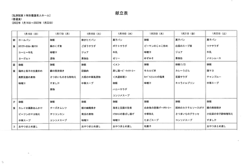 2022年1月16日から2022年1月22日