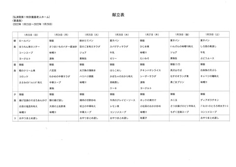 2022年1月23日から2022年1月29日まで